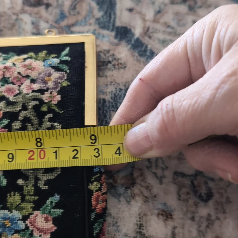 Vintage brocade floral bag - Picture 2 of 8